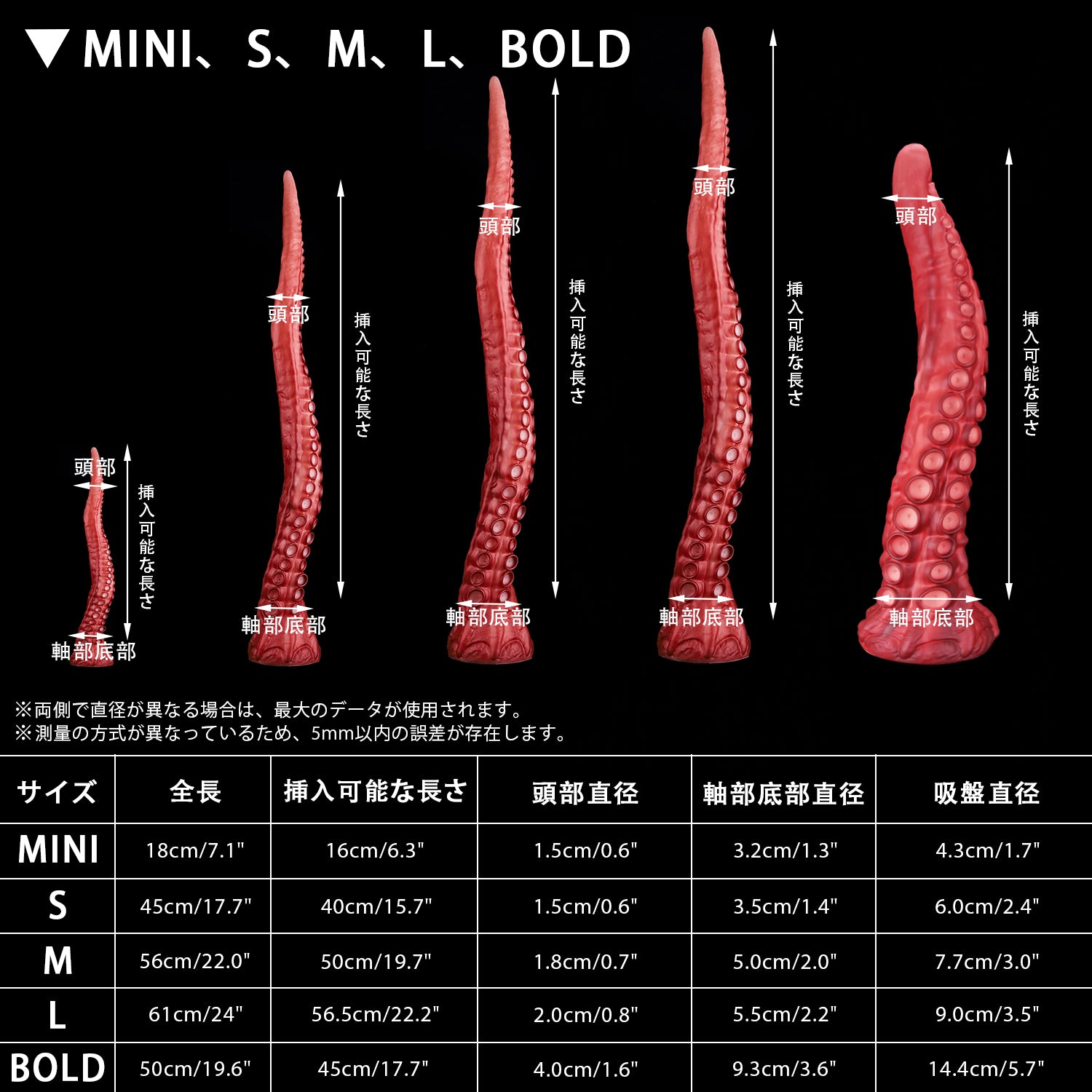 Nothosaur 闇海の光 タコの触手 人外ディルド