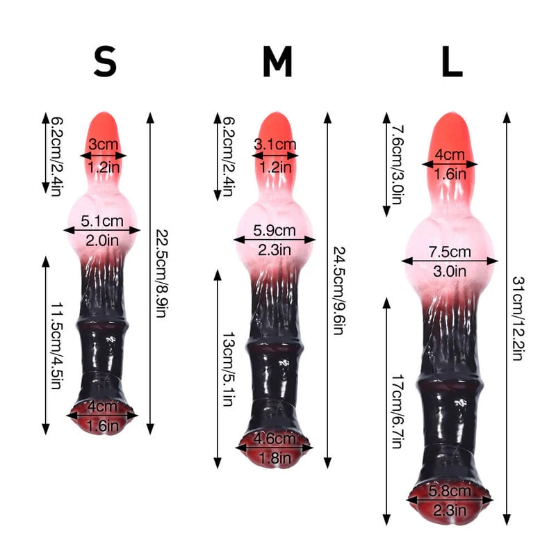【キャンター】ドッグ&ホース ダブルディルド 双頭ディルド