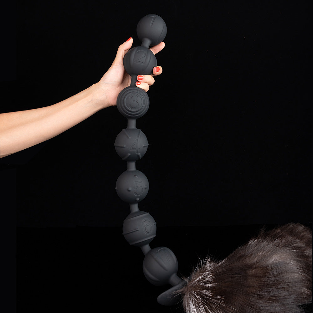 七つボール アナルビーズ 尻尾付き