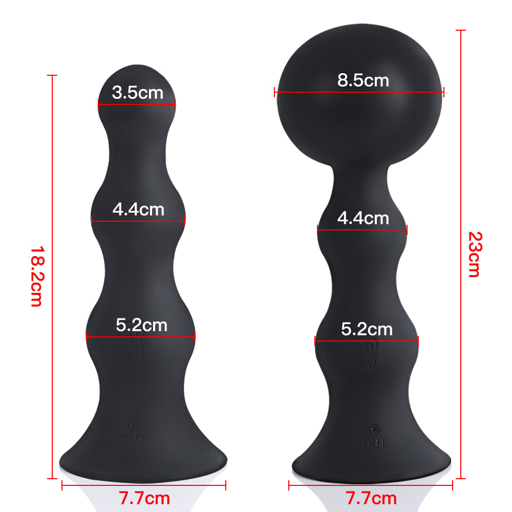 Xomiy 風船 振動機能付き アナルプラグ