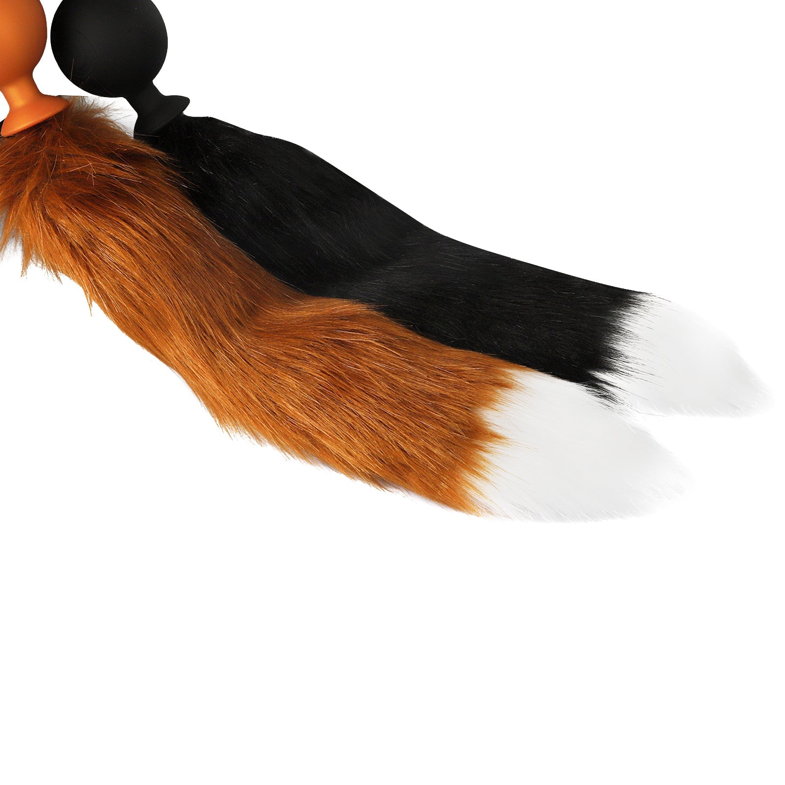 九つボール アナルビーズ 尻尾付き 蛍光