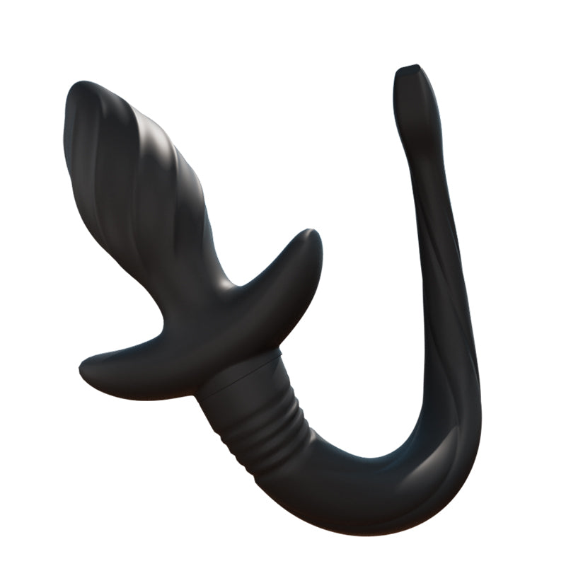 子犬の尻尾 振動機能付き アナルプラグ