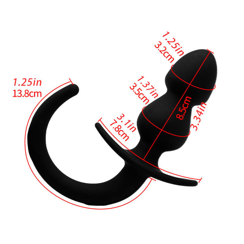 Pull the bead puppy tail アナルプラグ