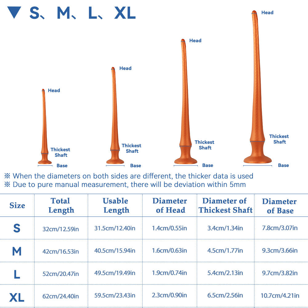 槍の形 アナルプラグ 目盛付き