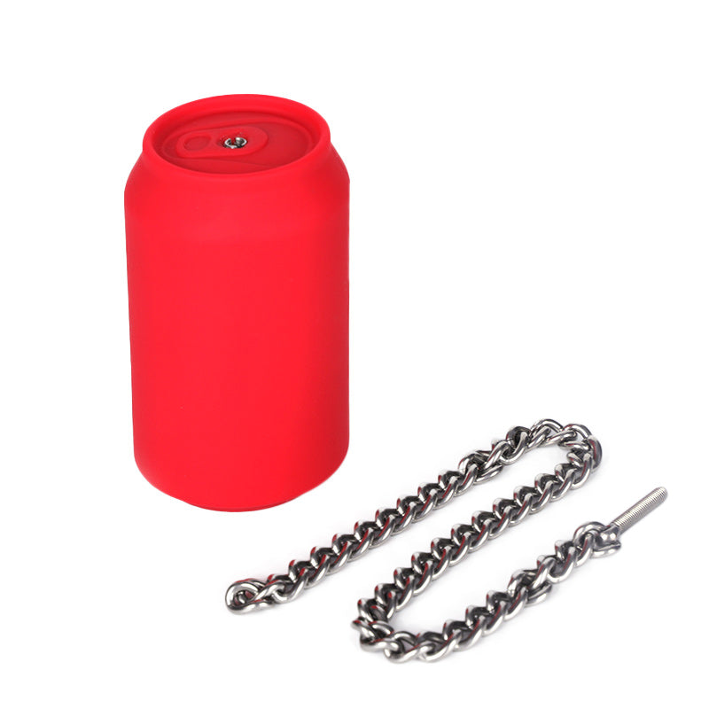 缶形 アナルビーズ チェーン付き