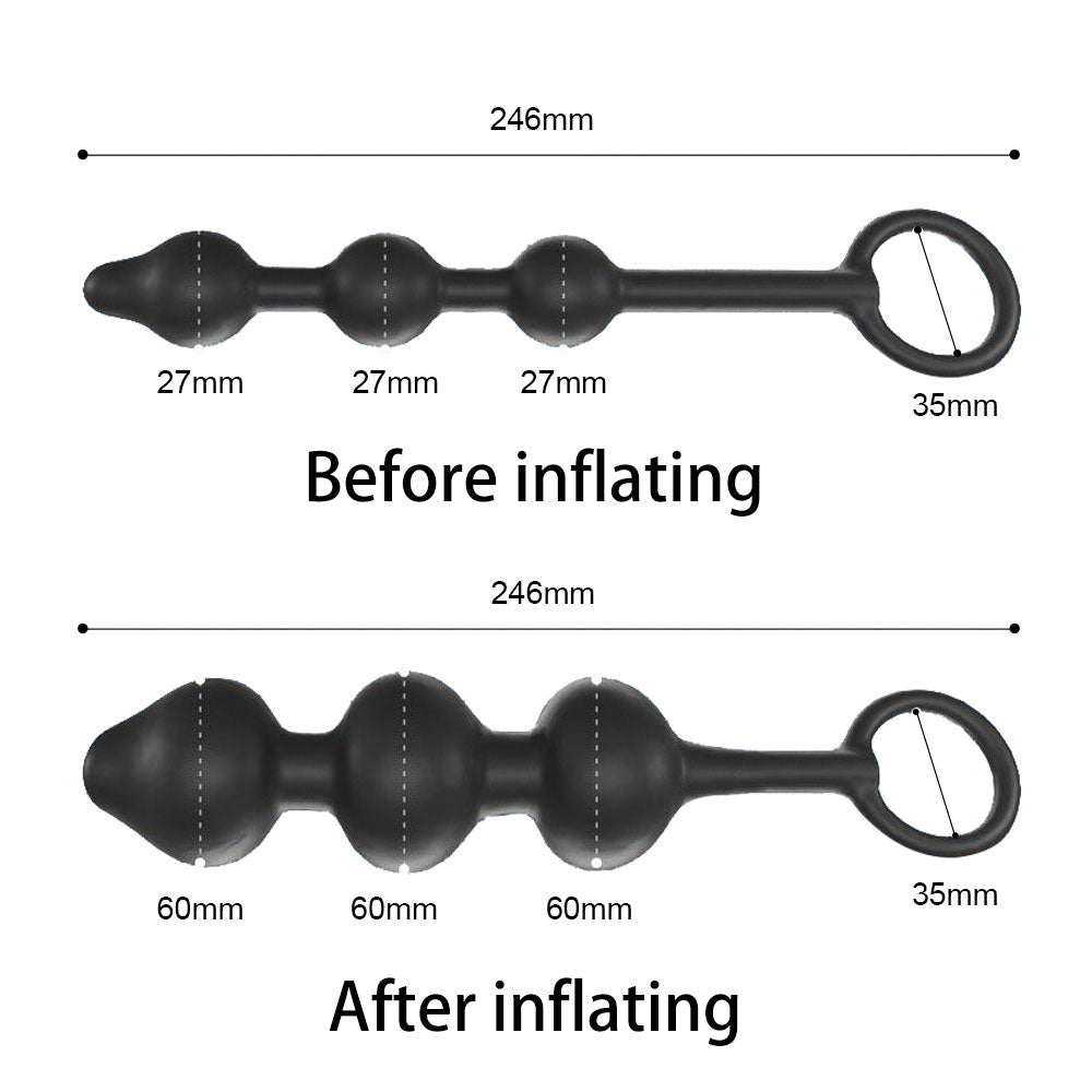 アナルバルーン 三つボール アナルビーズ アナルバルーン